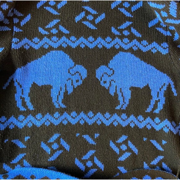 Vintage Y2K Betsey Johnson Novelty Faux Fur Shaggy Duster Sweater L Large Jacket - Picture 16 of 16